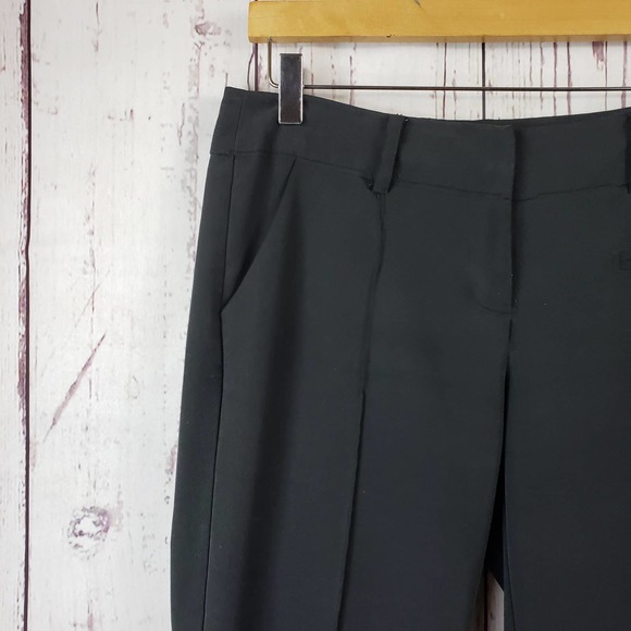 Tracy Evans Womens Pants Size 5 Front Seam Straight Leg Stretch Black - Picture 3 of 8